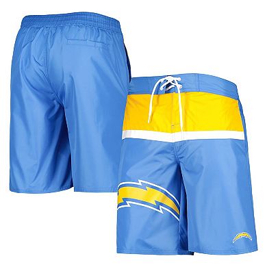 Men's G-III Sports by Carl Banks Powder Blue Los Angeles Chargers Sea Wind Swim Trunks