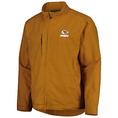 Men's Dunbrooke Tan Kansas City Chiefs Journey Workwear Tri-Blend Full-Zip Jacket