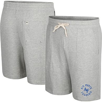 Men's Colosseum Heather Gray Air Force Falcons Love To Hear This Terry Shorts