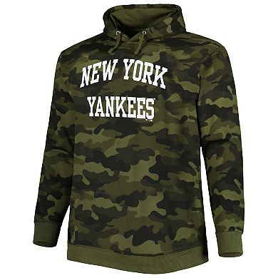 Men's Camo New York Yankees Allover Print Pullover Hoodie