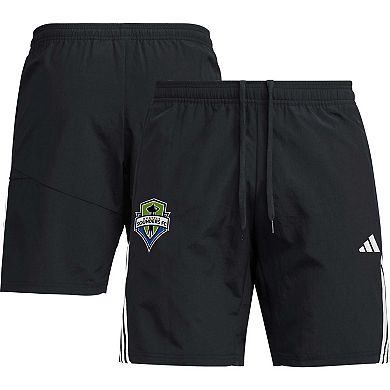 Men's adidas Black Seattle Sounders FC Downtime Shorts