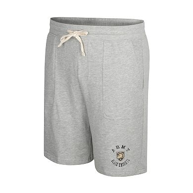 Men's Colosseum Heather Gray Army Black Knights Love To Hear This Terry Shorts