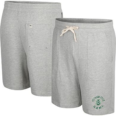 Men's Colosseum Heather Gray Colorado State Rams Love To Hear This Terry Shorts