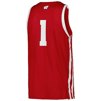 Men's Under Armour Red Wisconsin Badgers Replica Basketball Jersey