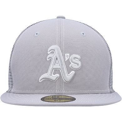 Men's New Era  Gray Oakland Athletics 2023 On-Field Batting Practice 59FIFTY Fitted Hat