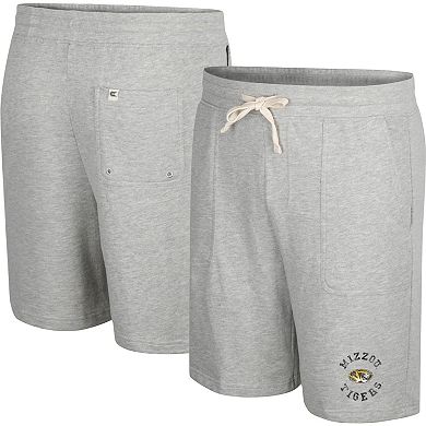 Men's Colosseum Heather Gray Missouri Tigers Love To Hear This Terry Shorts