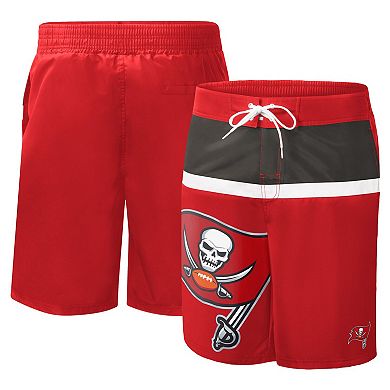 Men's G-III Sports by Carl Banks Red Tampa Bay Buccaneers Sea Wind Swim Trunks