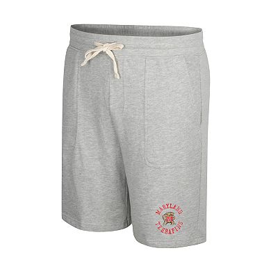 Men's Colosseum Heather Gray Maryland Terrapins Love To Hear This Terry Shorts