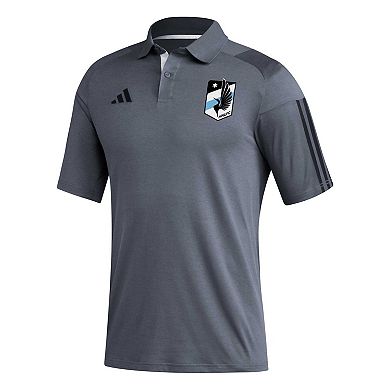 Men's adidas Gray Minnesota United FC 2023 On-Field Training Polo