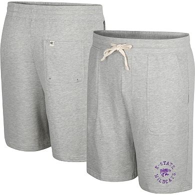 Men's Colosseum Heather Gray Kansas State Wildcats Love To Hear This Terry Shorts