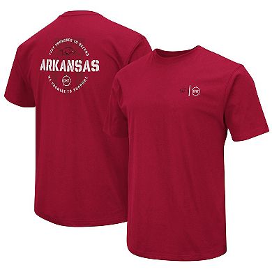Men's Colosseum Cardinal Arkansas Razorbacks OHT Military Appreciation T-Shirt