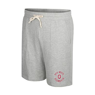 Men's Colosseum Heather Gray Ohio State Buckeyes Love To Hear This Terry Shorts