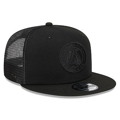 Men's New Era Black Atlanta United FC Logo Classic 9FIFTY Trucker Snapback Hat