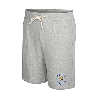 Men's Colosseum Heather Gray Pitt Panthers Love To Hear This Terry Shorts