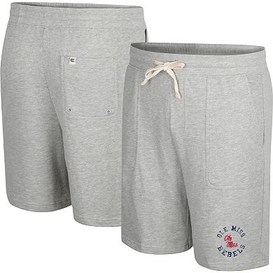Men's Colosseum Heather Gray Ole Miss Rebels Love To Hear This Terry Shorts