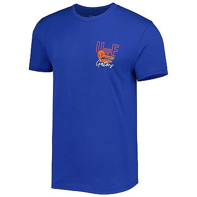 Men's Royal Florida Gators Vintage Through the Years Two-Hit T-Shirt