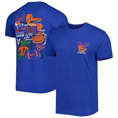 Men's Royal Florida Gators Vintage Through the Years Two-Hit T-Shirt