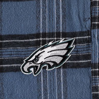 Men's Concepts Sport Midnight Green/Black Philadelphia Eagles Big & Tall Flannel Sleep Set