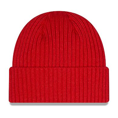 Youth New Era Red New England Patriots Core Classic Cuffed Knit Hat