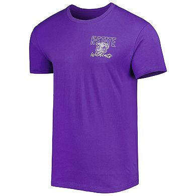 Men's Purple Kansas State Wildcats Vintage Through the Years Two-Hit T-Shirt