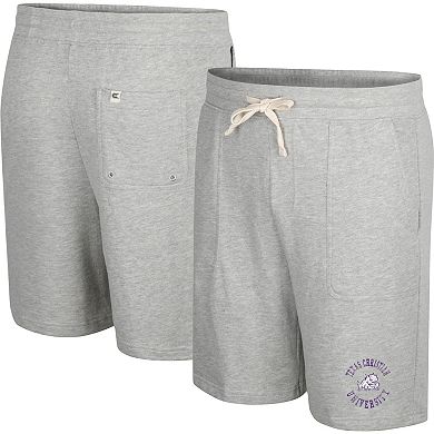 Men's Colosseum Heather Gray TCU Horned Frogs Love To Hear This Terry Shorts