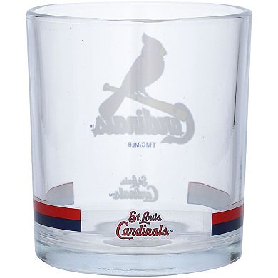 St. Louis Cardinals Banded Rocks Glass
