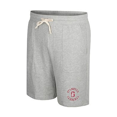 Men's Colosseum Heather Gray Stanford Cardinal Love To Hear This Terry Shorts