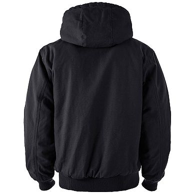 Men's Dunbrooke Black Tampa Bay Buccaneers Big & Tall Dakota Canvas Hoodie Full-Zip Jacket