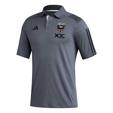 Men's adidas Gray D.C. United 2023 On-Field Training Polo