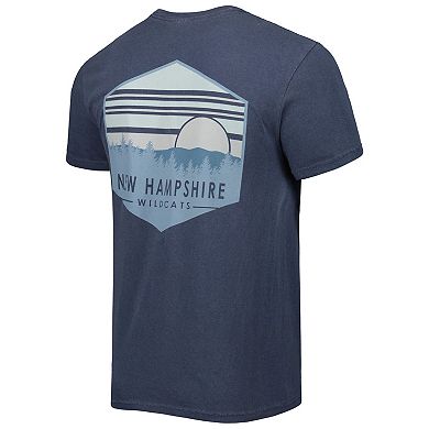 Men's Navy New Hampshire Wildcats Landscape Shield T-Shirt