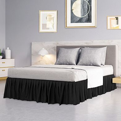 Polyester Bed Skirts 16" Drop Ruffled Brushed Soft Platform Full 54" X 75"