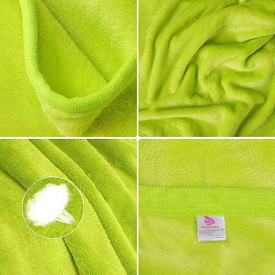 Flannel Fleece Blanket For All Seasons, Wide Hemmed Luxury King 90"x108"