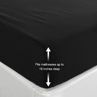 Full Polyester Microfiber Brushed Solid Mattress Protector Covers 1 Pc Full 75 x 54 x 16"(L*W*H)