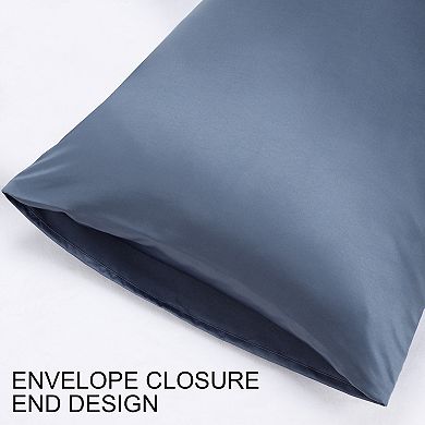 2pcs Soft Silk Satin Pillowcases For Hair And Skin With Envelope Travel 14"x20"