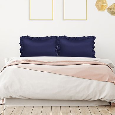 2PCS Satin Silk Pillow Cases Cover Housewife Cushion Queen 20"x30"