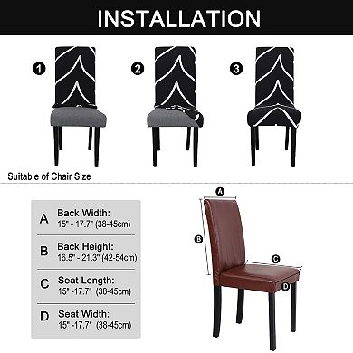 Dining Chair Cover Stretch Chair Slipcover Bar Stool Seat Protector