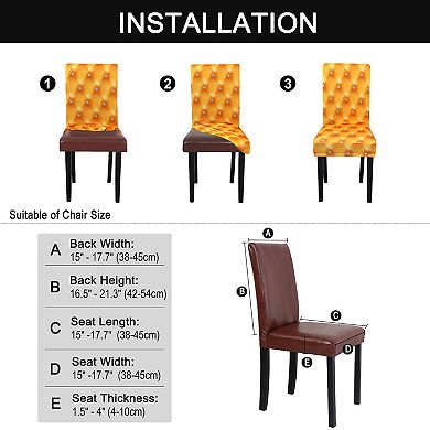 Dining Chair Cover Stretch Stool Slipcover Chair Seat Protector