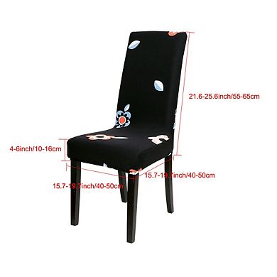 Stretch Spandex Seat Slipcover Dining Chair Cover 1Pcs