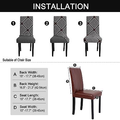 Dining Chair Cover Washable Protector for Wedding Party