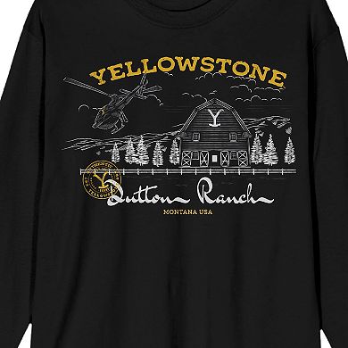 Men's Yellowstone Dutton Ranch Long Sleeve Tee