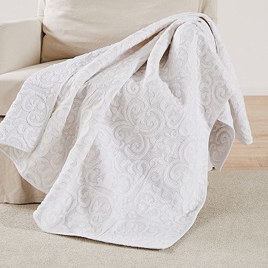 Levtex Home BH Sherbourne White Quilted Throw