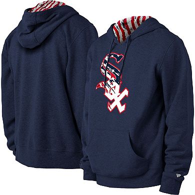 Men's New Era Navy Chicago White Sox 4th of July Stars & Stripes Pullover Hoodie