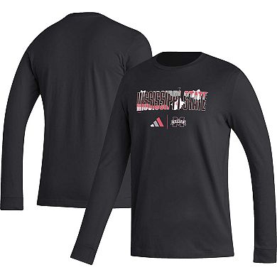 Men's adidas Black Mississippi State Bulldogs Honoring Black Excellence Long Sleeve T-Shirt