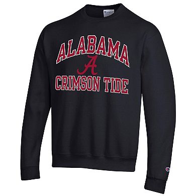 Men's Champion Black Alabama Crimson Tide High Motor Pullover Sweatshirt