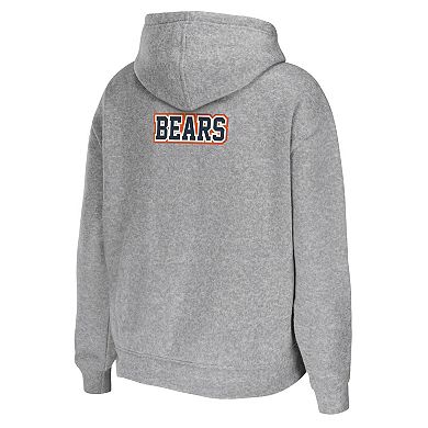 Women's WEAR by Erin Andrews Heathered Gray Chicago Bears Team Full-Zip Hoodie