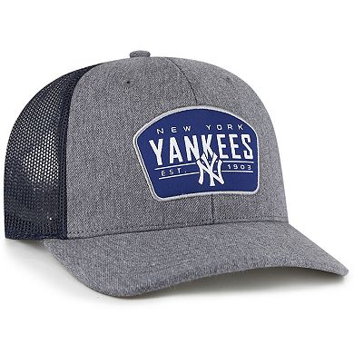 Men's '47 Charcoal/Navy New York Yankees Slate Trucker Snapback Hat