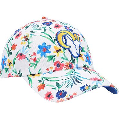 Women's '47 White Los Angeles Rams Highgrove Clean Up Adjustable Hat