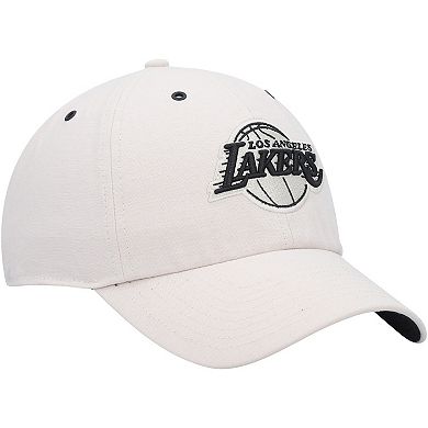 Men's '47 Cream Los Angeles Lakers Lunar Clean Up Adjustable Hat