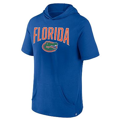 Men's Fanatics Branded Royal Florida Gators Outline Lower Arch Hoodie T-Shirt