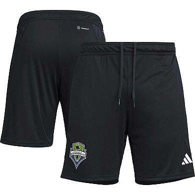 Men's adidas Black Seattle Sounders FC 2023 On-Field AEROREADY Training Shorts